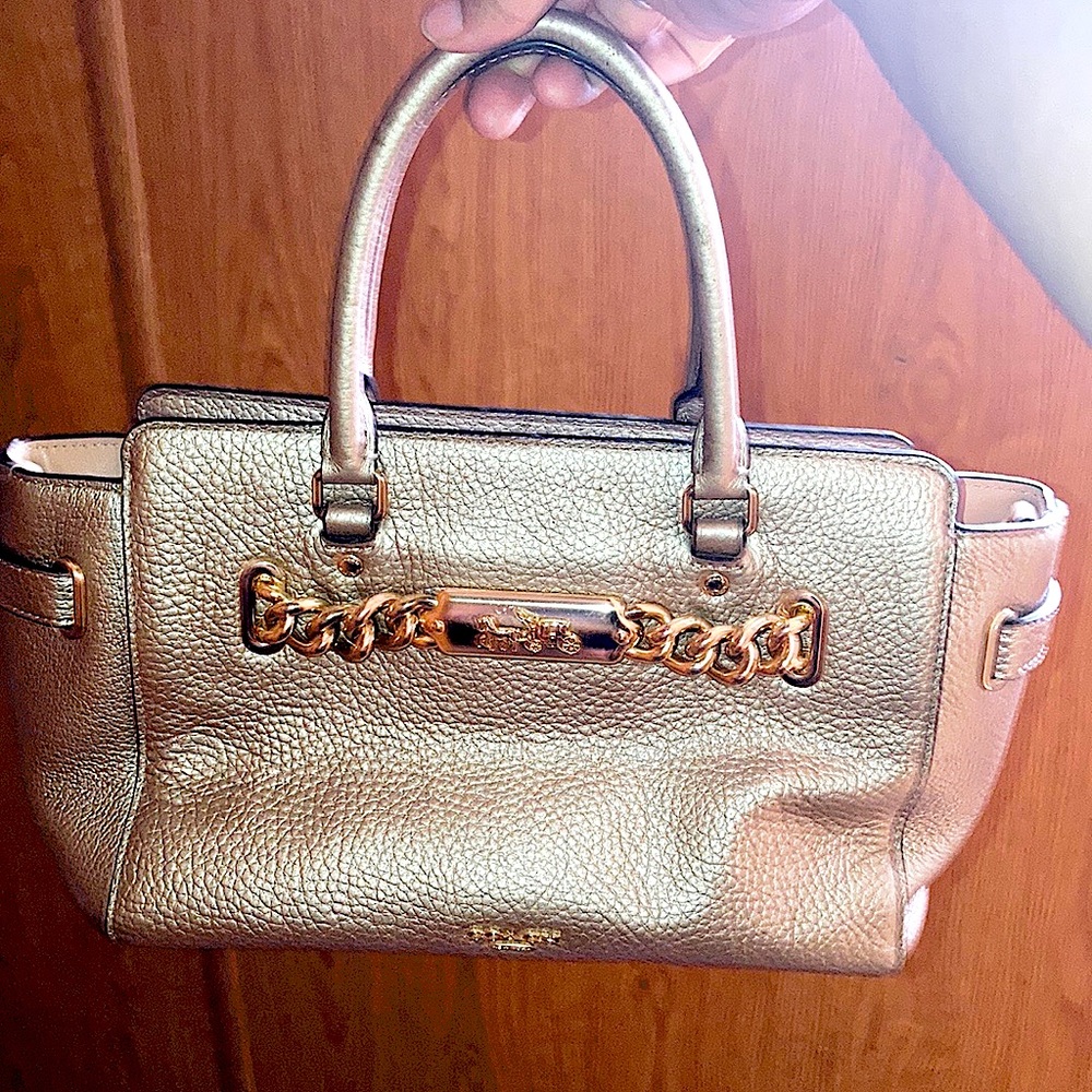 Rose Gold Coach Purse
